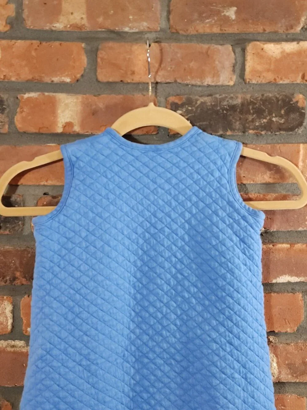 Hanna Andersson Soft Quilted Blue Zippered Baby Sleep Sack Size 18 mos - 2T